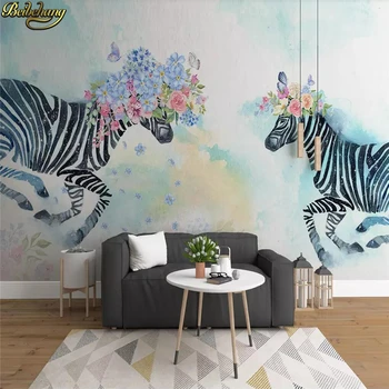 beibehang papel de parede para quarto Tinkinti foto tapetų gyvūnų freskos Wanmabenteng viršijimo arklių 3d sienų tapetai