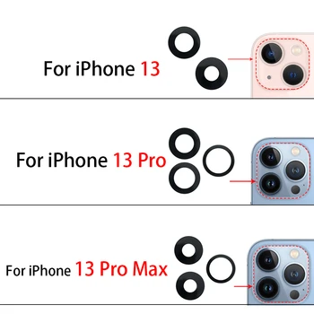 Originalus Naujas Galinis galinė vaizdo Kamera Stiklo Lęšis iPhone 13 Pro Max Mini Su Ahesive Lipdukas atsarginės Dalys
