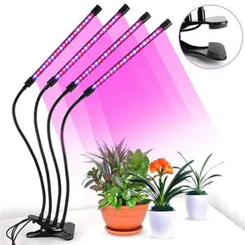 Patalpų Pritemdomi USB LED Full spectrum 3/6/12H Laikmatis Gėlių Auginimo Sodo Augalų Lempos Augti Žiburiai