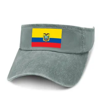Ekvadoras Vėliavos Saulės Skydelis Skylėtas Viršuje, Kaubojaus Skrybėlės Vyrai Moterų Pritaikyti Bžūp Sporto Beisbolas, Tenisas, Golfas Kepurės Tuščias Open Top Hat