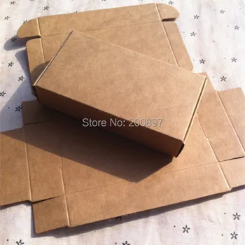 350gsm Kraft popieriaus stačiakampį langelį 110x60x22mm rankų darbo dovanų pakavimo dėžutės, saldainiai 50pcs daug