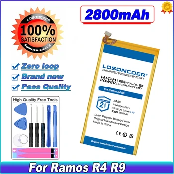 LOSONCOER 2800mAh Baterija Ramos R4 R9 Mobiliojo Telefono Baterijas