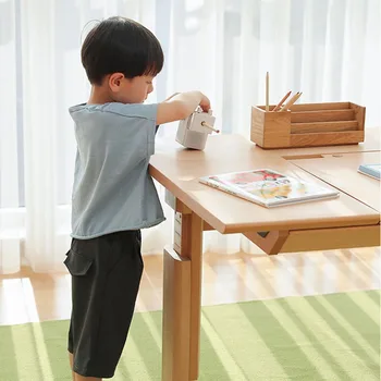 ergonomiškas Mediniai Stalai Lankstymo Kambarys Minimalistinio Vaikas Lentelė Makiažas vaikų Mesinha Com Cadeira Infantil Giminės, vaikų baldai