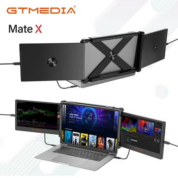 GTMedia Mate X 17.3 colių FHD 1920*1080 (IPS HD ekranas, Dviejų Tipo C prievadai palaiko kelis OSD kalbos ir išmaniųjų telefonų/kompiuterių