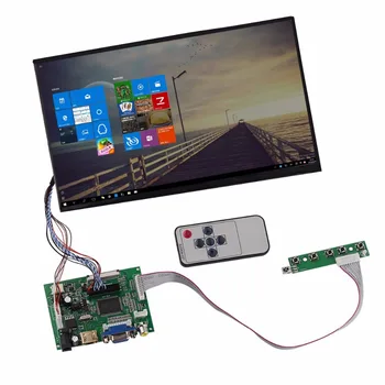 10.1 IPS HD LCD Ekranas, Aukštos Rezoliucijos Ekranas, Nuotolinio Valdymo Vairuotojo Lenta 2AV HDMI Suderinamus VGA Aviečių Pi 3 2