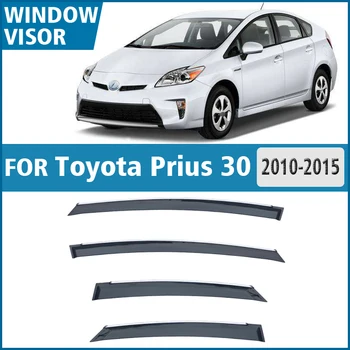 Toyota Prius 30 2010-2015 Langą Skydeliai Lietaus Apsaugas, Langai, Lietaus Reflektoriai Markizės Shield Ventiliacijos Guard Atspalvį Dangčio Apdaila