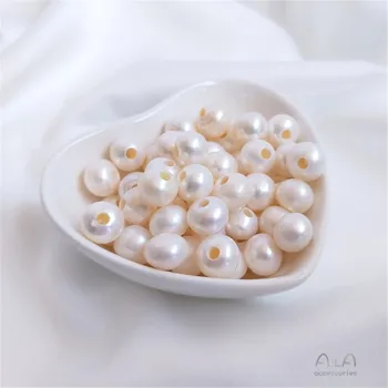 Baroko specialios formos stiprios šviesos mygtuką granulių vieno natūralių gėlavandenių perlų priedai 