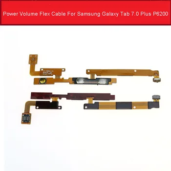 ON/OFF Maitinimo garso Mygtuką, Flex Kabelis Samsung Galaxy Tab 7.0 Plus P6200 GT-P6200 Galios garso reguliavimo Mygtukas Pusėje Pakeitimo