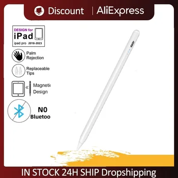 Stylus Pen for iPad/Pro/Mini / Oro, Pieštukų 2-os Kartos iPad 2018-2023 su Palmių Atmetimo
