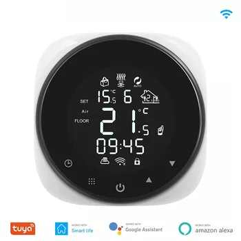 Tuya Smart Wifi Termostatas Temperatūros Reguliatorius Vandens/Elektros Grindų Šildymo, Vandens, Dujų Katilas Dirba su Alexa 