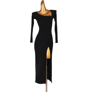 Aukštos Ratų Šokių Drabužius Sportinis Kostiumas Konkurencijos Pramoginių Šokių Suknelė Moterų Praktikos Dėvėti Moterims Linija Sijonas Suknelės Moteris