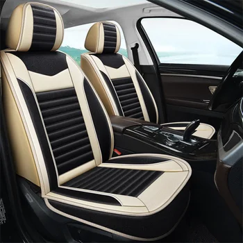 Automobilių Sėdynės Padengti Lino pluošto BMW G30 Visų Modelis X3 X1 X4 X5 X6 Z4 E60 E84 E83 E70 