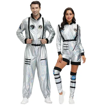 Halloween Carnival Vienodas Suaugusiųjų Porų, Vyrų Astronautas Jumpsuit Kostiumas Moterų Kosmonautas Astronautas Cosplay Apranga