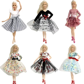 1 Nustatykite Karšto pardavimo Šokių Suknelė Šalies Baleto Sijonas Kasdien Atsitiktinis Nešioti Drabužius Barbie Lėlė Mergaitė Dovana Priedai Žaislas JJ