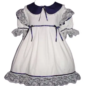 Prancūzijos Milžinas Baby Doll Tarnaitė Suknelė Pynimas Suknelė Balta Suaugusiųjų Kūdikių Bailys Lolita Užsakymą