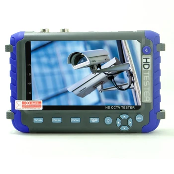 Profesionalus VAIZDO testavimo įrankis IV8C 5 Colių TFT LCD 5MP HAINAUT TVI 4MP CVI CVBS VAIZDO Kamera Testeris Monitorių palaikymas PTZ UTP