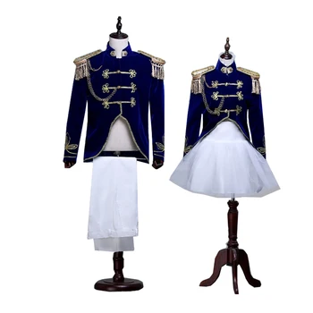 2019 Elegantiškas Jaunikis Tuxedos Groomsmen 3 Mygtukai Royal Blue Velvet (striukė+kelnės) pagal Užsakymą Pagaminti Oficialų Geriausią Vyro Vyrų Vestuvių Kostiumas